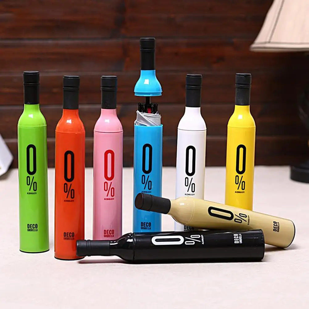 YourNextGadgets Wine Bottle Travel Umbrella