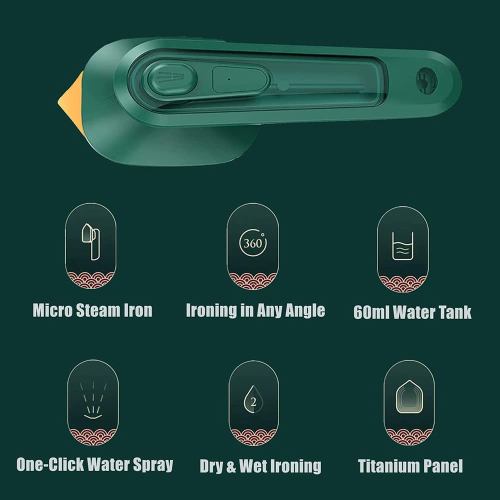 Portable Stainless Steel Mini Iron & Garment Steamer