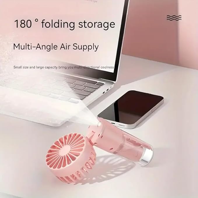 AquaBreeze Portable Misting Travel Fan