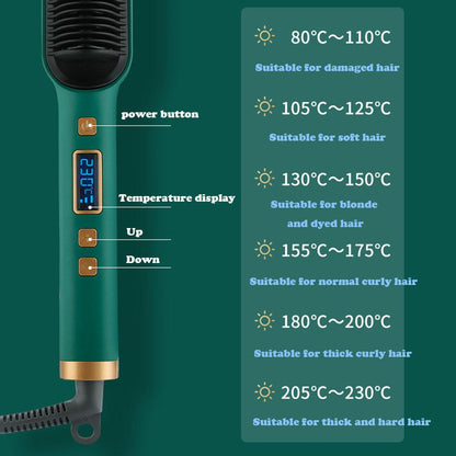 Professional Electric Hair Straightener Comb Brush